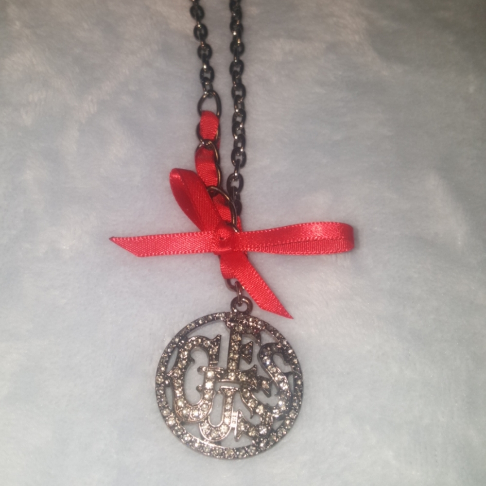2/$30 Red Bow Guess Necklace NWT